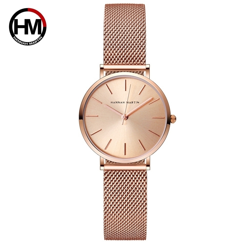 

Women Watches New luxury watch female Fashion sports quartz watch stainless steel mesh strap ultra thin dial date Gold clock 201114, 02