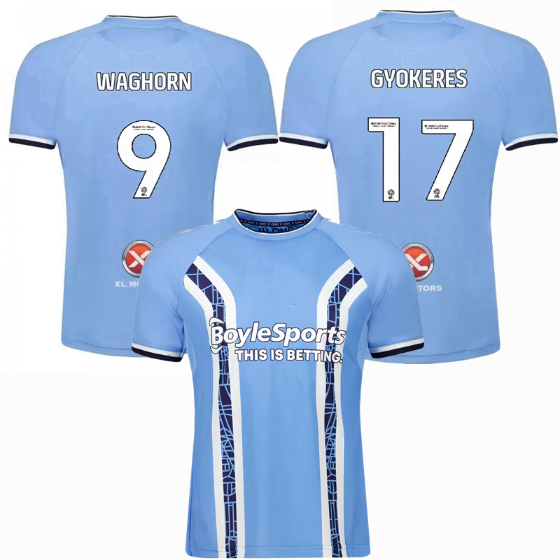 

2022 2023 Coventry Soccer Jerseys City WAGHORN GODDEN HAMER O'HARE home away 22 23 football men and kids shirts