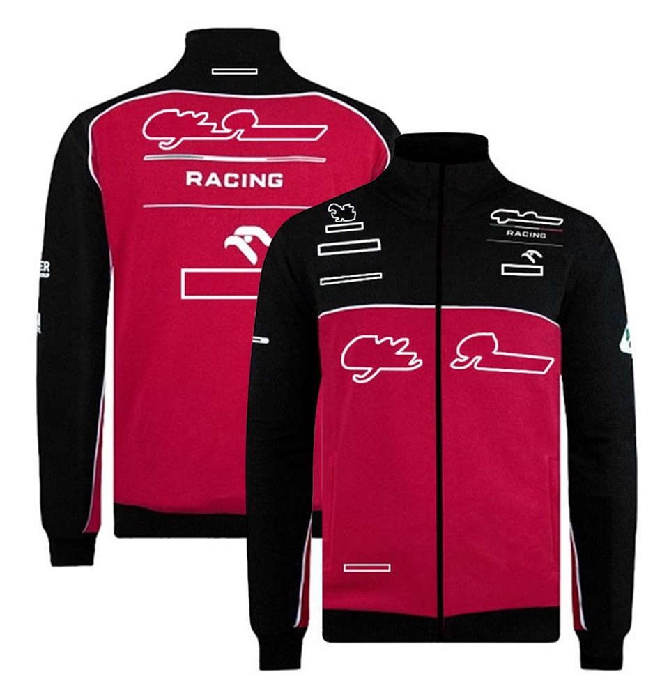 F1 Formule 1 combinaison de course toutes saisons pilote f1 veste de championnat équipe voiture logo course à capuche demi-zip pull personnalisé