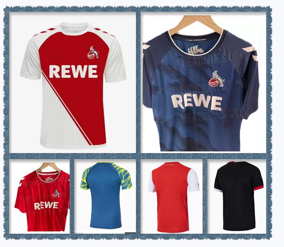 

22 23 Koln FC Soccer Jersey Home White Away Red 2022 2023 Men Adult Short Sleeve Football Shirt 3rd Black Customized On sale