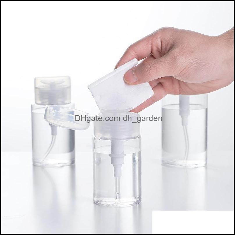 

Nail Polish Makeup Remover Water Liquid Alcohol Pressing Bottle Travel Push Down Empty Pump Container Refillable Dispensers Storage Bottles