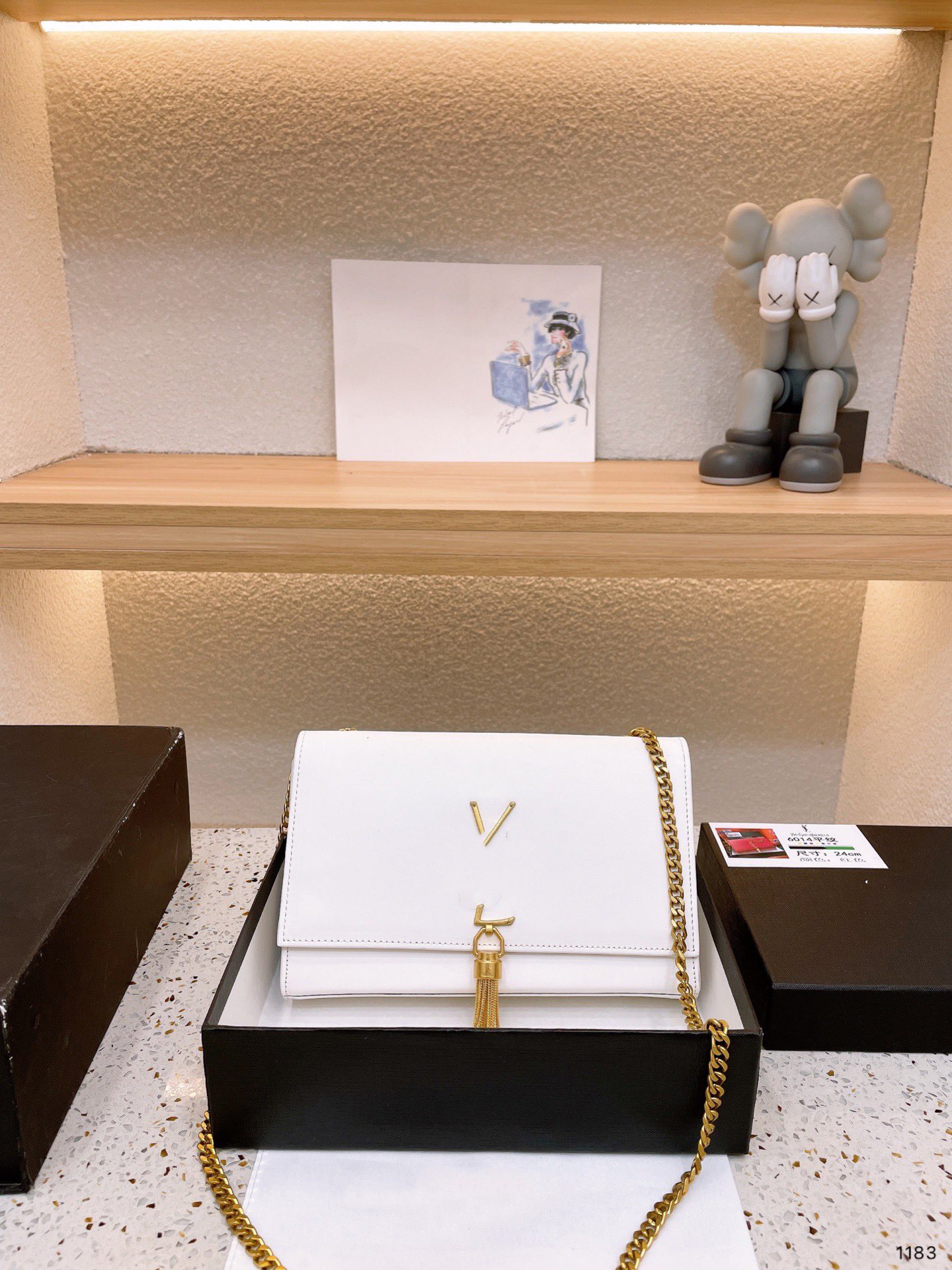 

Designers shoulder bag Luxury tote purse handbag message bags Brand cluth classic Genuine leather Crossbody 5A Quality Lady Kate chain 24CM Fashion, White