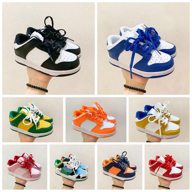 

childrens 2022 Kids trainer Shoes For Boy Girl Sports Black White Chunky Low Cows Trainers Boys and Girls Athletic Outdoor Sneakers Children, Pink