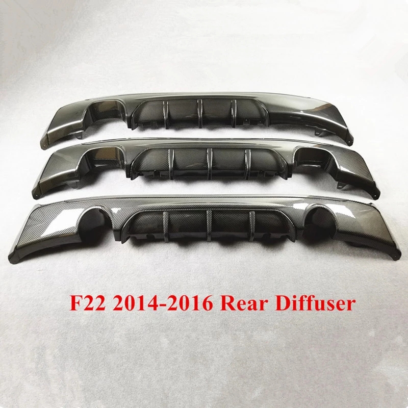 

3 Styles Body Kits Carbon Pattern Rear Diffuser Lip Spoiler For BMW 2 Series F22 MP Style Rear Bumper 2014-2 016