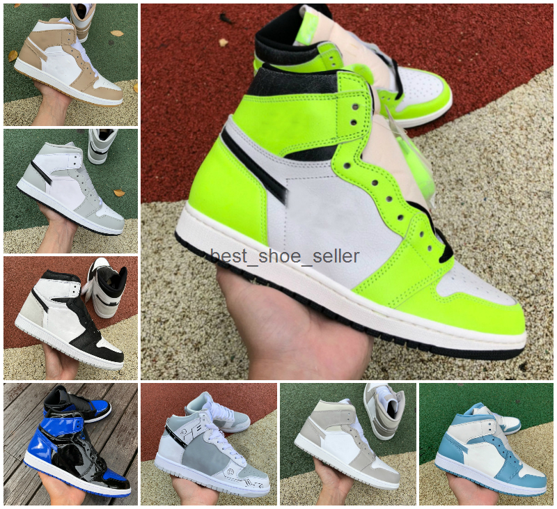 

Jumpman 1 1s OG Basketball Shoes Mens Women Visionaire Fragment Dark MOCHA Twist, Aj040