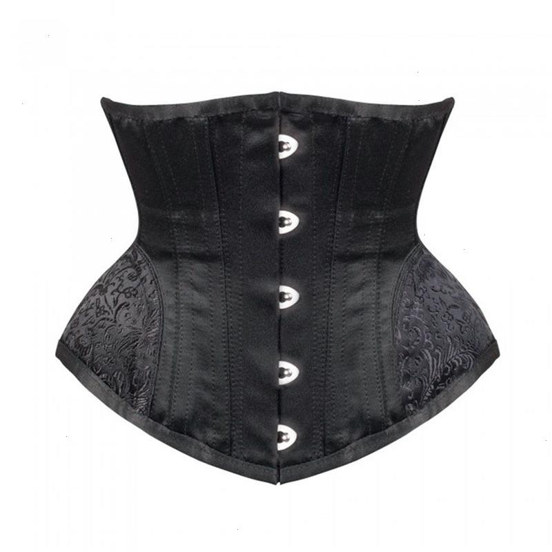 

Gothic Corsets Bustiers Womens Shapers Underbust Steampunk Corset Top Steel Bone Embroidery Shaper Modeling Strap Slimming Waist Trainer, White
