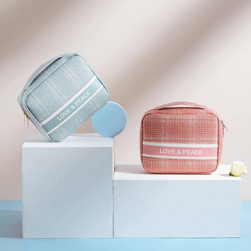 

Cosmetic Bags & Cases The Small Fragrance Series Fan Square Bag Travel Home Storage Portable Cosmetics Fabric PrintingCosmetic