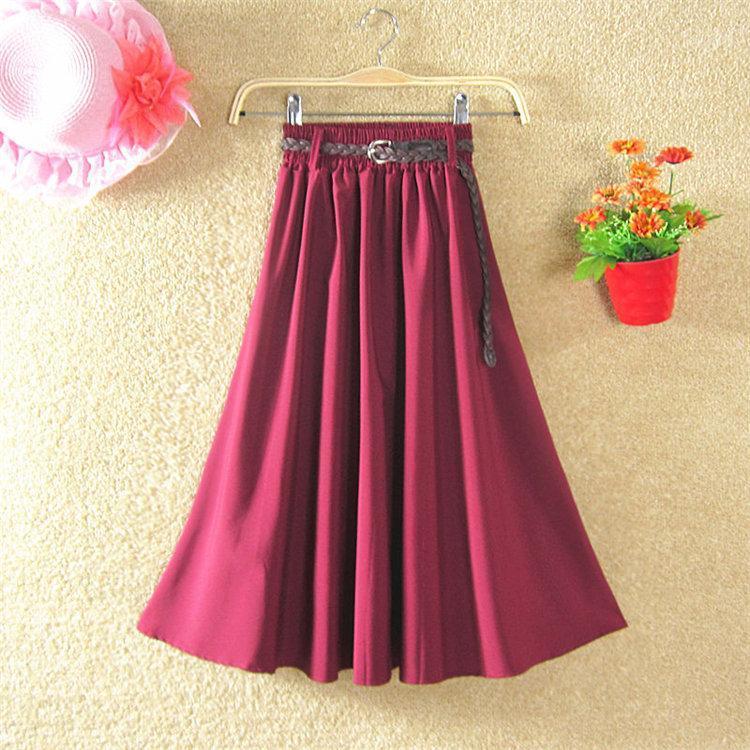 

Skirts In The Spring And Summer Long Bitter Fleabane Posed A Word Skirt Half Students Elastic Waist, See chart