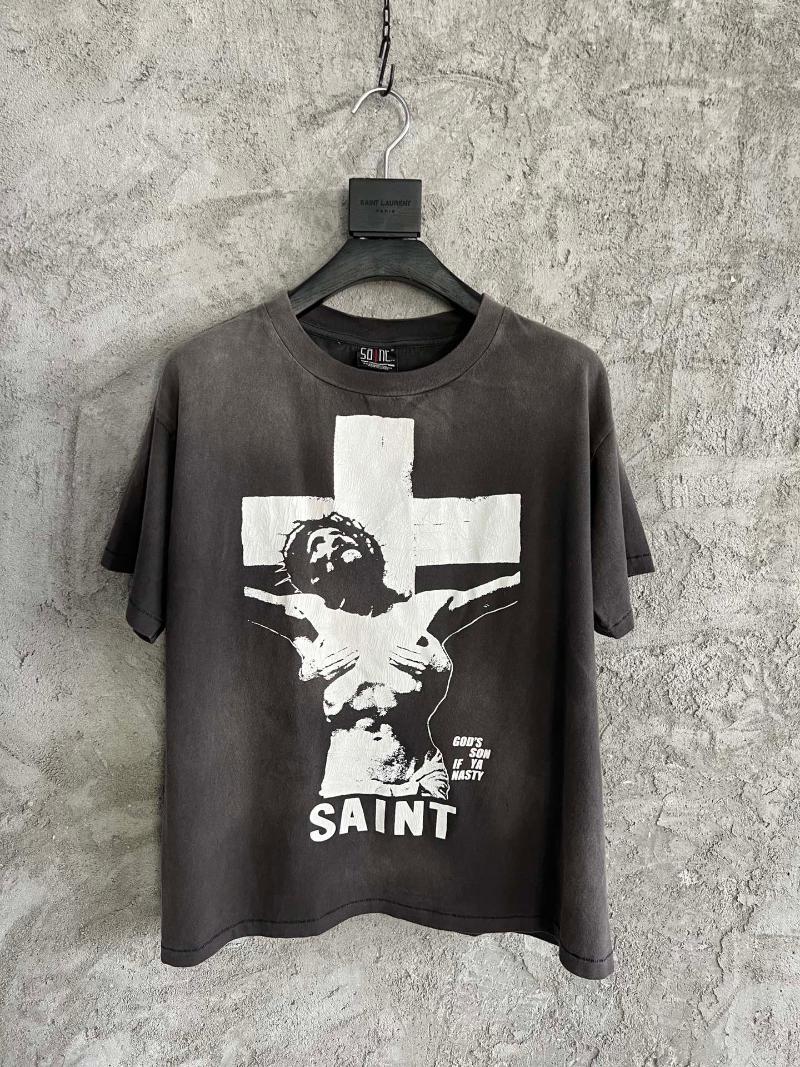 

Men' T-Shirts Men Saint Jesus Prints Short Sleeve T-ShirtMen, As pic