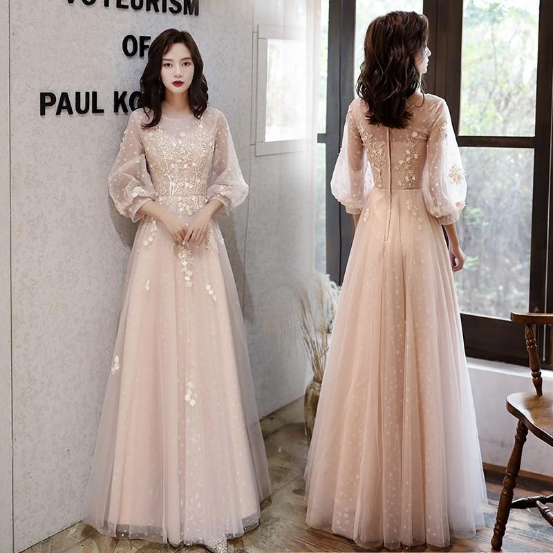 

Ethnic Clothing 2022 Temperament Evening Dress Elegant A-line Birthday Party Fairy Celebrity Banquet Slim Stage Show