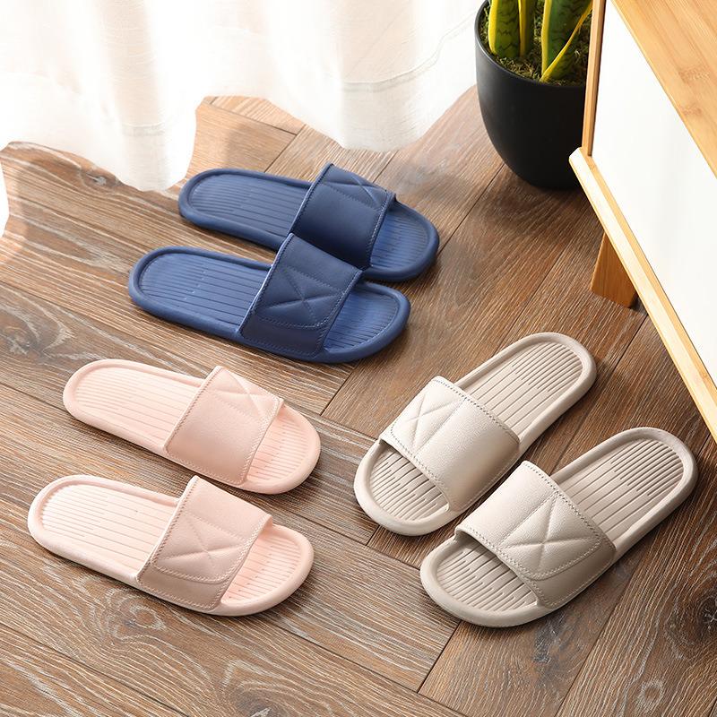 

Slippers 2022 Couples Stylish Adult Sandals Slip-Proof Thick-Soled Indoor Outdoor Men Flip Flops House Sleepers Shoes Woman Home, Blue