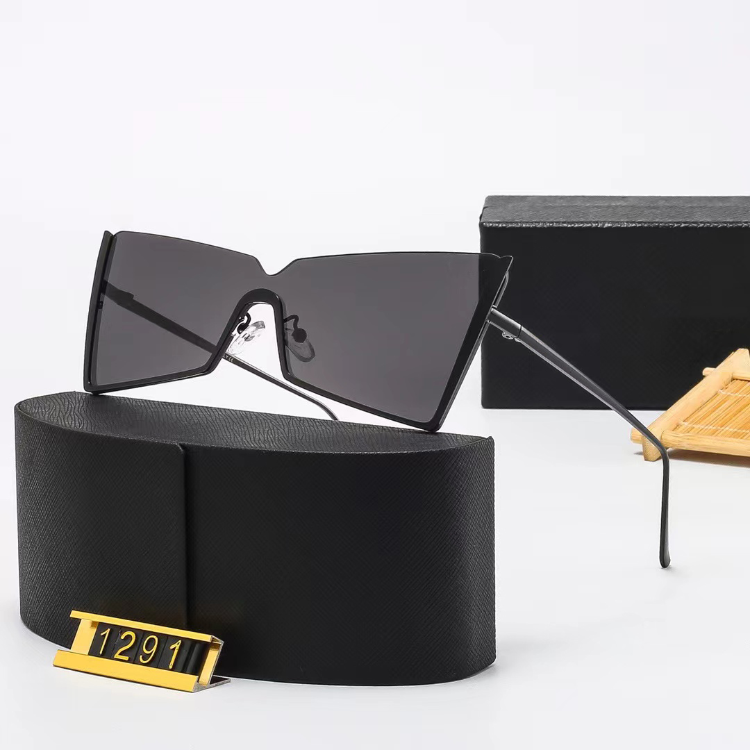 2022 Designers Lunettes de soleil Rectangle Lunettes Sunglasses élégantes Fashion haute qualité polarisée pour hommes en verre pour femmes UV400