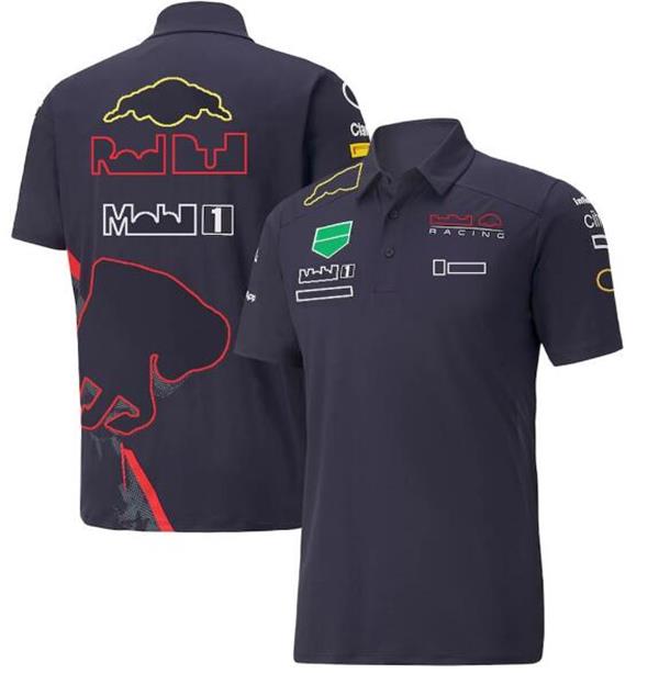

2021 F1 team racing suit short sleeves, polo shirt, polyester quick-drying T-shirt, the same style can be customized