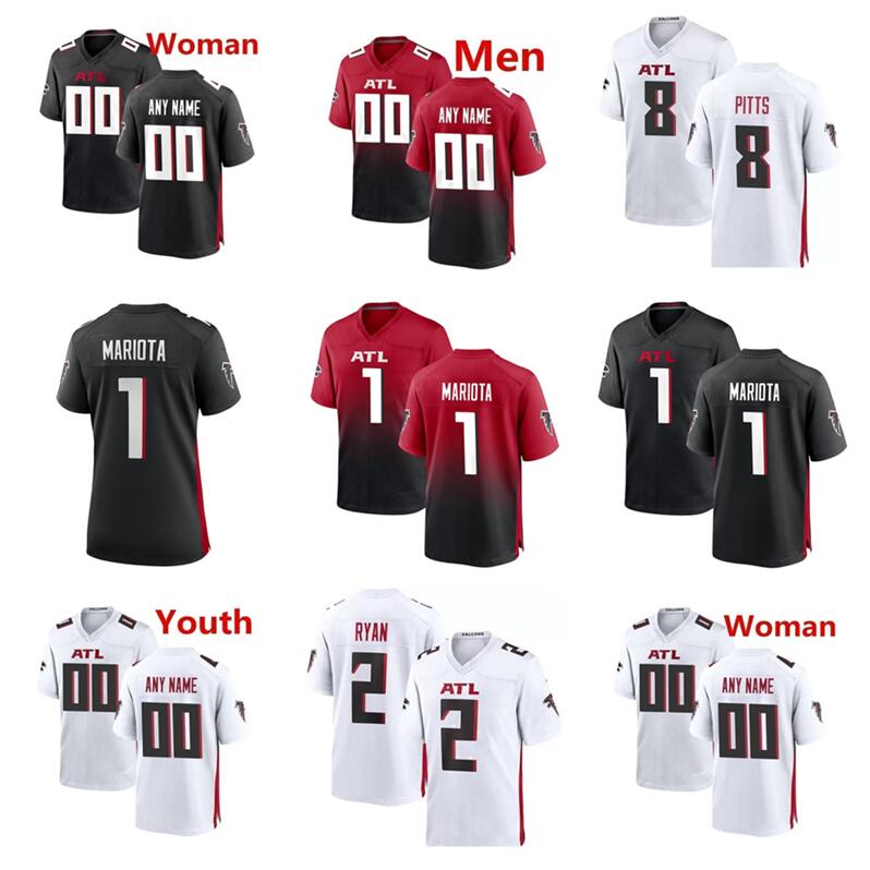

Fans Custom Atlanta''Falcons''Men women youth 1 Marcus Mariota 8 Kyle Pitts Jersey Julio Jones Grady Jarrett Calvin''Ridley Football Jerseys mall, As picture style
