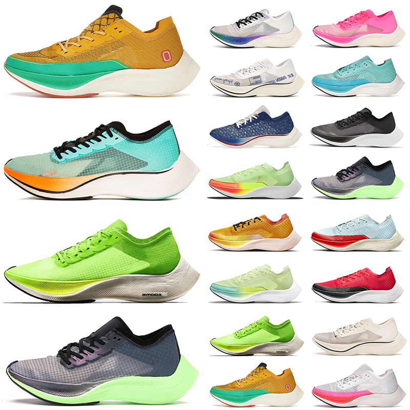 

ZoomX Vaporfly NEXT% 2 Men Women Running Shoes Ekiden Barely Volt Betrue Bright Mango mens womens trainers outdoor Athletic sports sneakers, 40-45 white photo blue