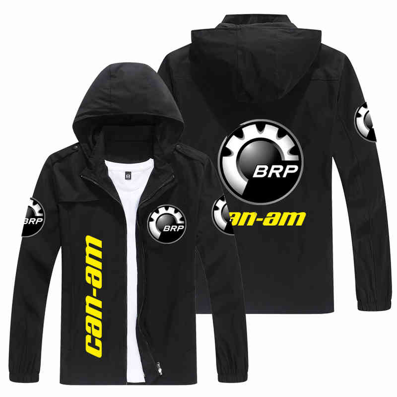 

2022 New Motor Racing Jacket Brp Can-am Print Mens Hoodie Fashion Hip-hop Bomber Leisure Windbreaker Men Coat, Burgundy