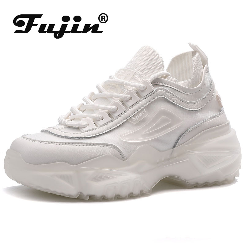 

2022 Chunky Sneakers Dad Shoes White Breathable Comfortable Air Mesh Platform Flat Women Shoes Vulcanized Fashion Sneakers, Gray