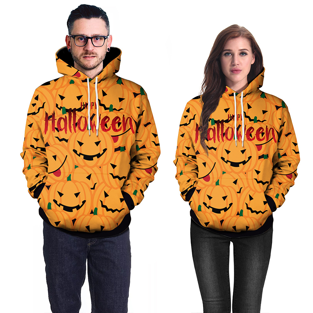 

Designer New hoodie sizes for men and women for Halloween from Hip Hop Size  L XL 2XL, Multi