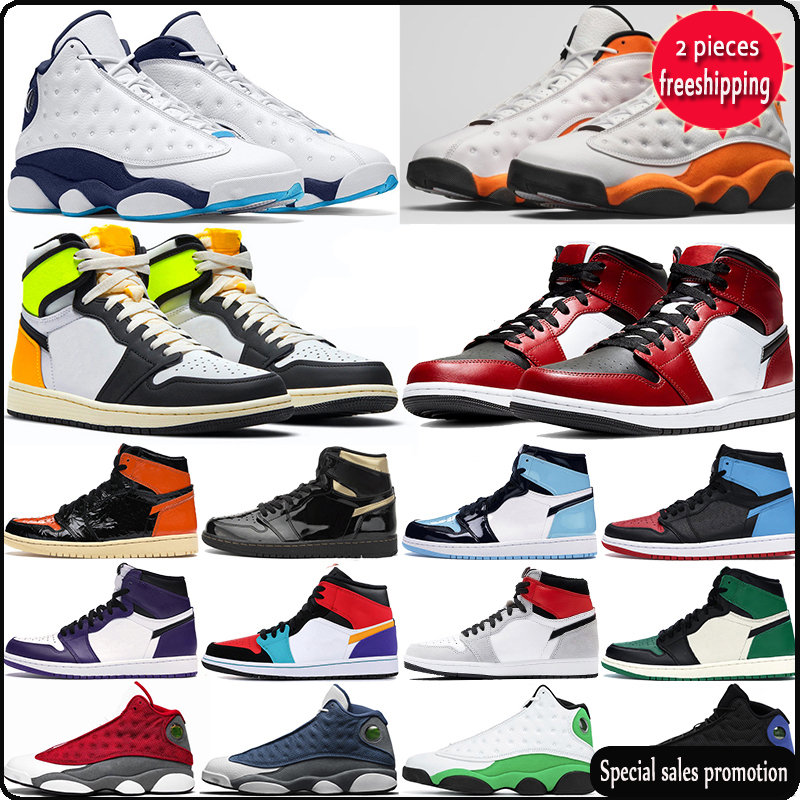 

2022 Hot Men Basketball Shoes 13 13s XIII Women Starfish Red Flint Luky GREEN Black Hyper Royal Bred Sneakers size 36-47 NB, 14 defining moment 36-47