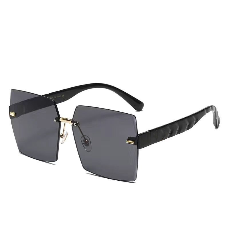 

25 Fashion Metal Sunglasses UV400 Protection Rimless 18K Gold Male and Female Sun Glasses Shield Retro Design Eyeglasses Frames men