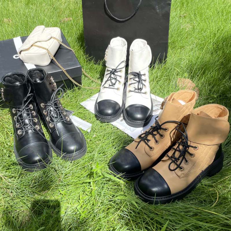 

Designer Women Boots Platform Diamond Chunky Heel Martin Boot Genuine Leather Star Shoes Deserts Winter Outdoor Lady Party Buckle Ankle Shoe booties, #4