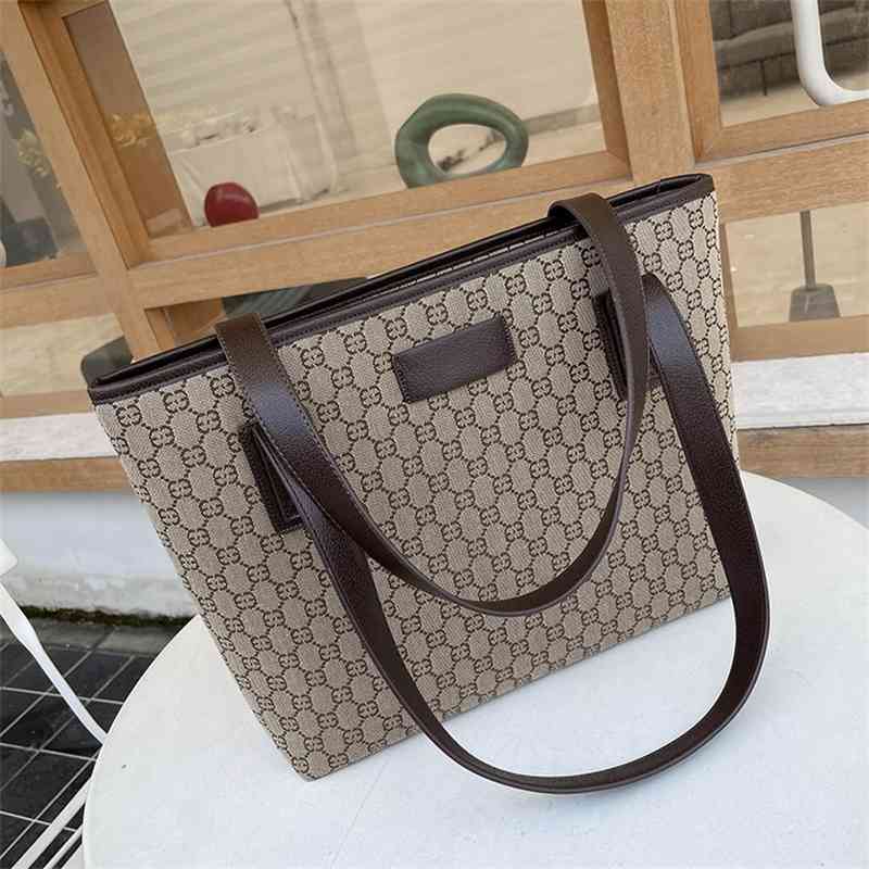 Outlet large capacity women's One Shoulder Tote Bag new printing versatile Mommy shopping bag-image-773639864