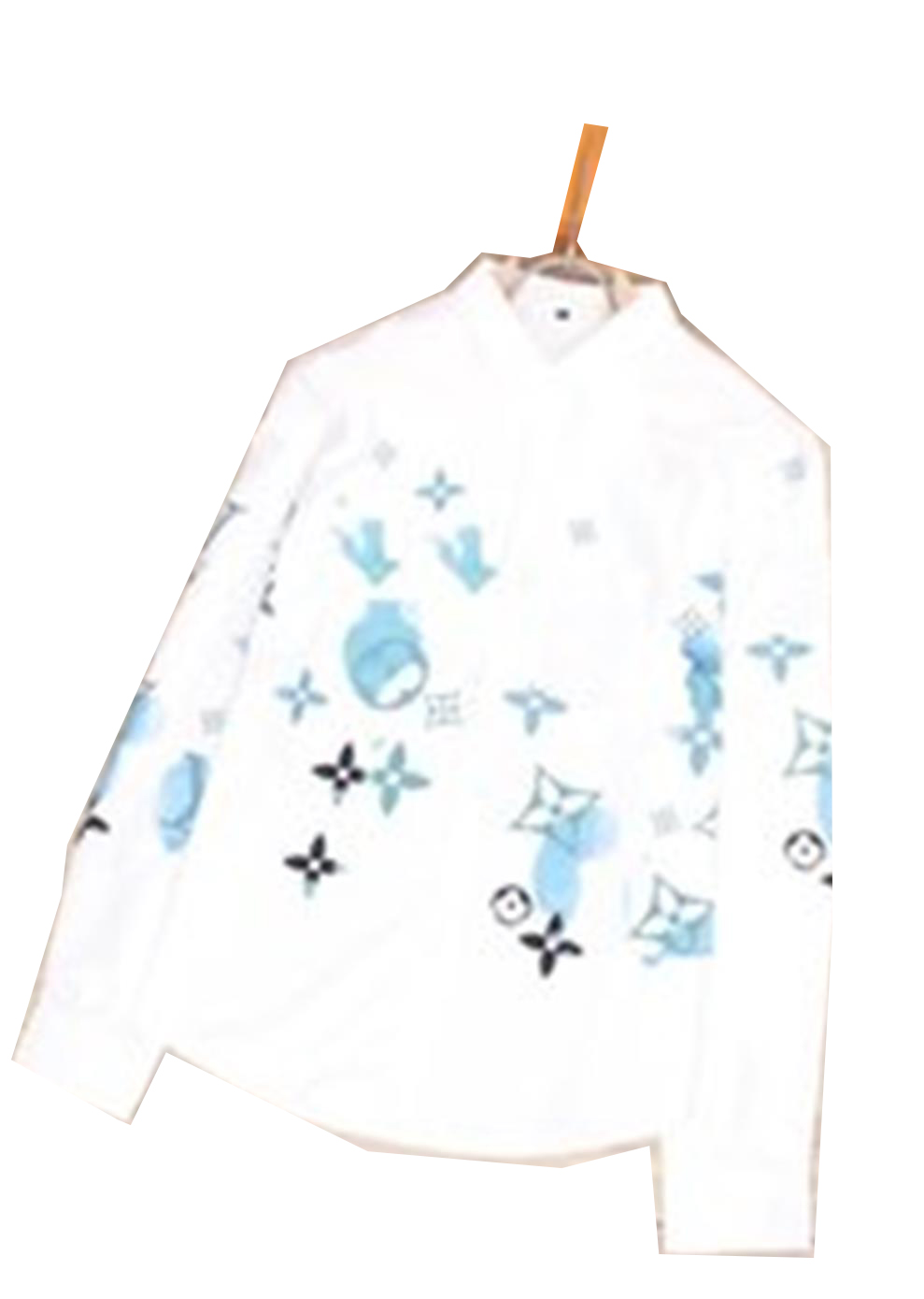 

2022 Men printing shirt luxury designer fashion trend wear long sleeve business casual brand Spring trim M-3 XL 111, White