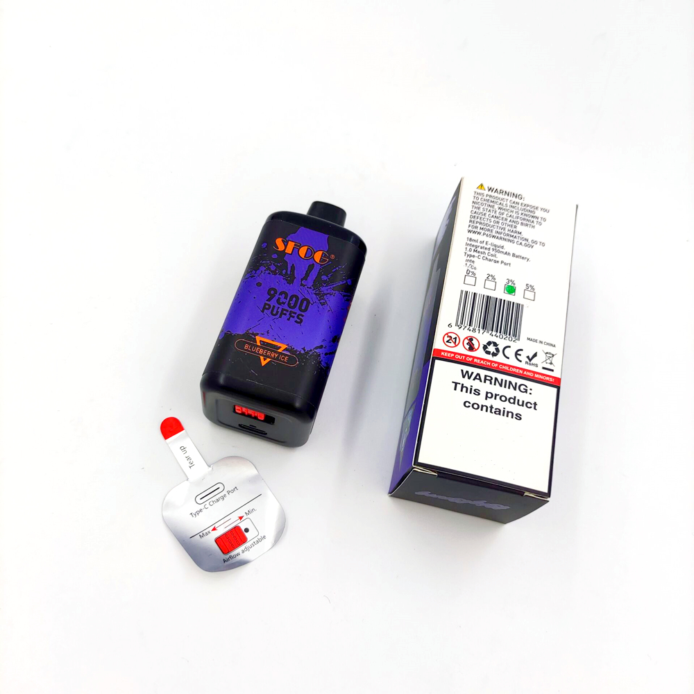 

SFOG big bang disposable e cigarette vapes puff 9000puffs 18ml vape 0.8 mesh coil 850mAh rechargeable 12 color pen vs randm tornado 8000 9000 10k