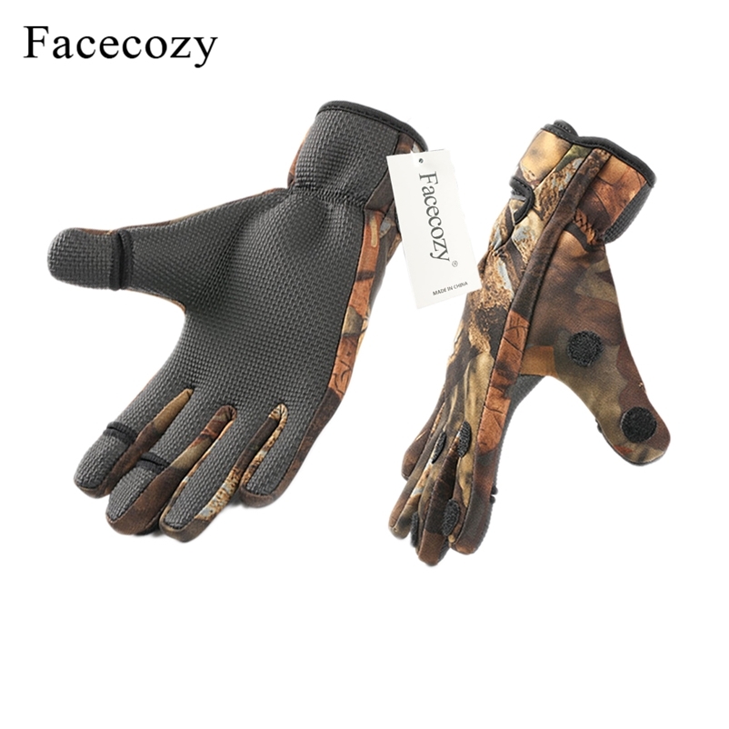 

Facecozy Outdoor Winter Fishing Gloves Waterproof Three or Two Fingers Cut Anti slip Climbing Glove Hiking Camping Riding 220812gx