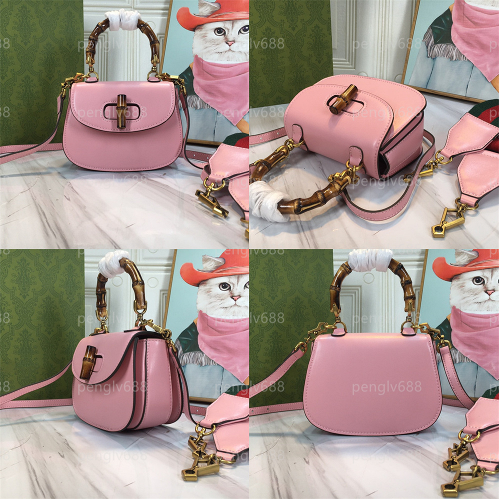 

5A High quality leather bag women's men's bamboo handbag crossover luxury designer fashion shopping wallet card pocket Handbag Shoulder Bag, Yellow