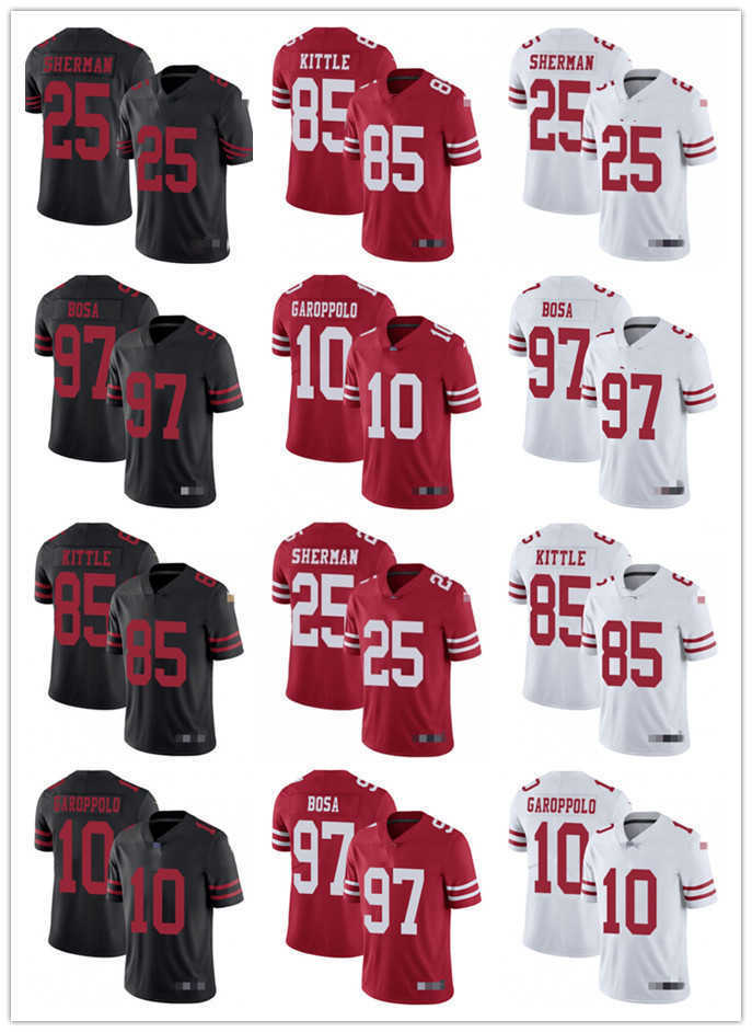 

Men Women Youth San Francisco''49ers''25 Richard Sherman 99 Javon Kinlaw 5 Trey Lance 85 George Kittle 97 Nick Bosa 42 Ronnie Lott Football Jerseys, Colour