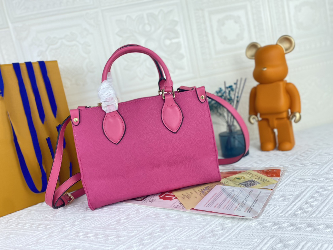 

2022Genuine Leather Bag Women Fashion Handbags Designers Embossing Shoulder Messenger Bags Purse Female Classic Handbag Tote Women Satchel, Pink