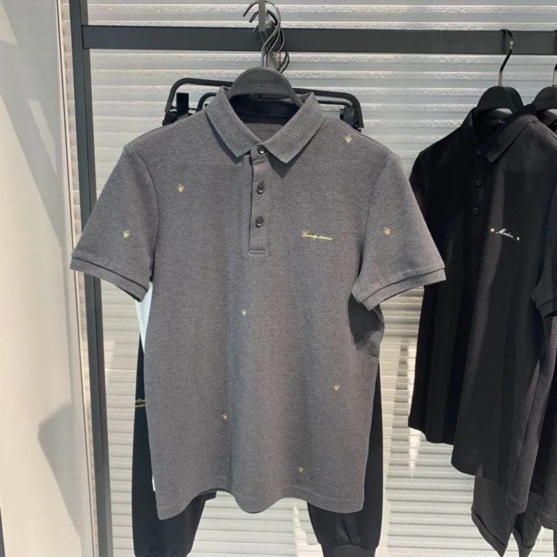 2022 New Men&#039;s Polo Shirt Summer Embroidery Slim Breathable Sport Large Size Comfortable Short Sleeve Brand Top High Quality-image-766830824