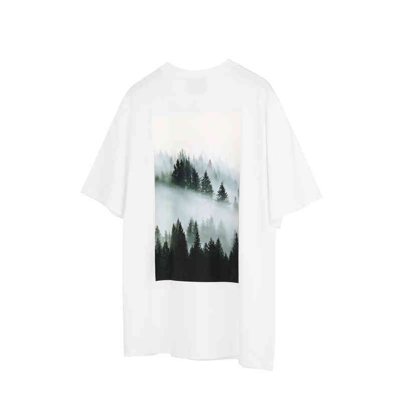 Men's Fashion Personality Trend New Short-sleeved Brand Wholesale Fear of Double Line Essentials 3d Direct Ink Painting T-shirt