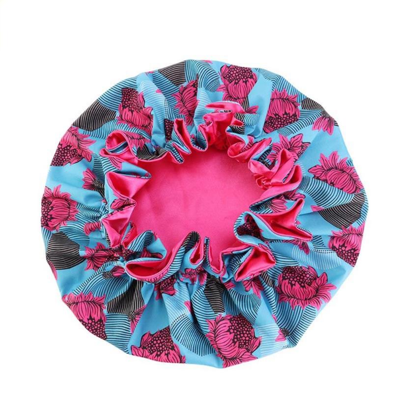 

Visors Hand Washable Multifunctional Women Satin Bonnet Shampoo Cap For Hair SalonVisors