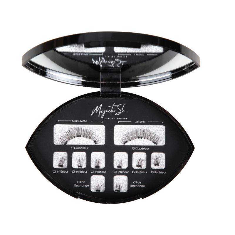 

False Eyelashes 1Pair Magnetic With 2/3 Magnet 3D Mink Fake Lashes Tweezers Makeup Kit Full Strip Lash Extension SuppliesFalse