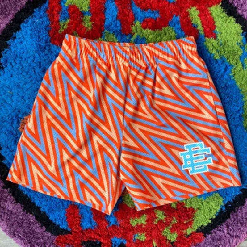 

Ee Casual Shorts Fitness Men's Muscle Sports Capris Tide Beach Pants, Striped