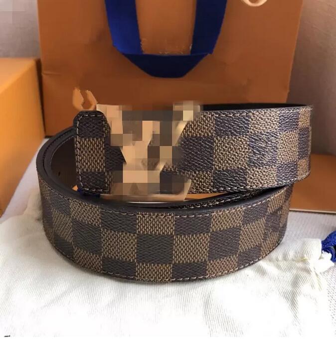 

Classic Brand Belts Men Womens Designer Belt Fashion Mens Sliver Black Golden Business Genuine Leather Big Gold Buckle Women Casual Ceinture With box