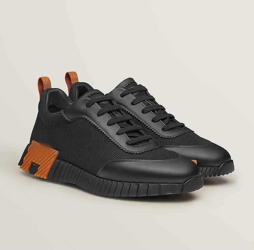 

Famous Design Bouncing Sneakers Shoes For Men Technical Canvas Suede Goatskin Sports Light sole Trainers Italy Brands Men's Casual Walking EU38-46.Box