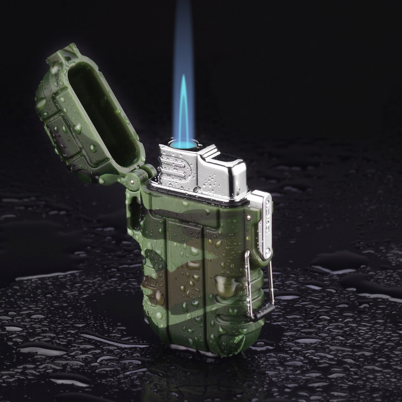 

New Waterproof Jet Gas Lighter Portable Outdoor Torch Butane Turbo Cigar Cigarette Lighter Survival Tool Windproof Camping Smoking Accessories