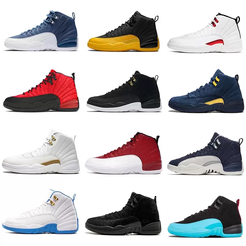 

2022 new basketball shoes 12s top obsidian UNC Fearless PHANTOM TURBO GREEN 12 rebounds PHANTOM GYM RED sneakers trainer size 40-47, With original box