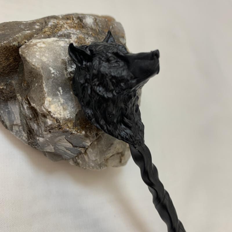 

Hair Clips & Barrettes Wolf Hairpin Stick Witch Accessories Black Wand Wicca Unique Gift WitchHair