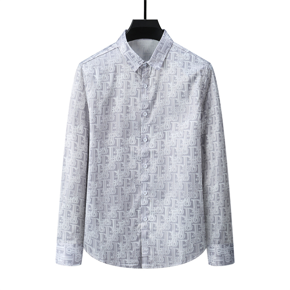 2022 luxury designer men's shirts fashion casual business social and cocktail shirt brand Spring Autumn slimming the most fashionable clothi