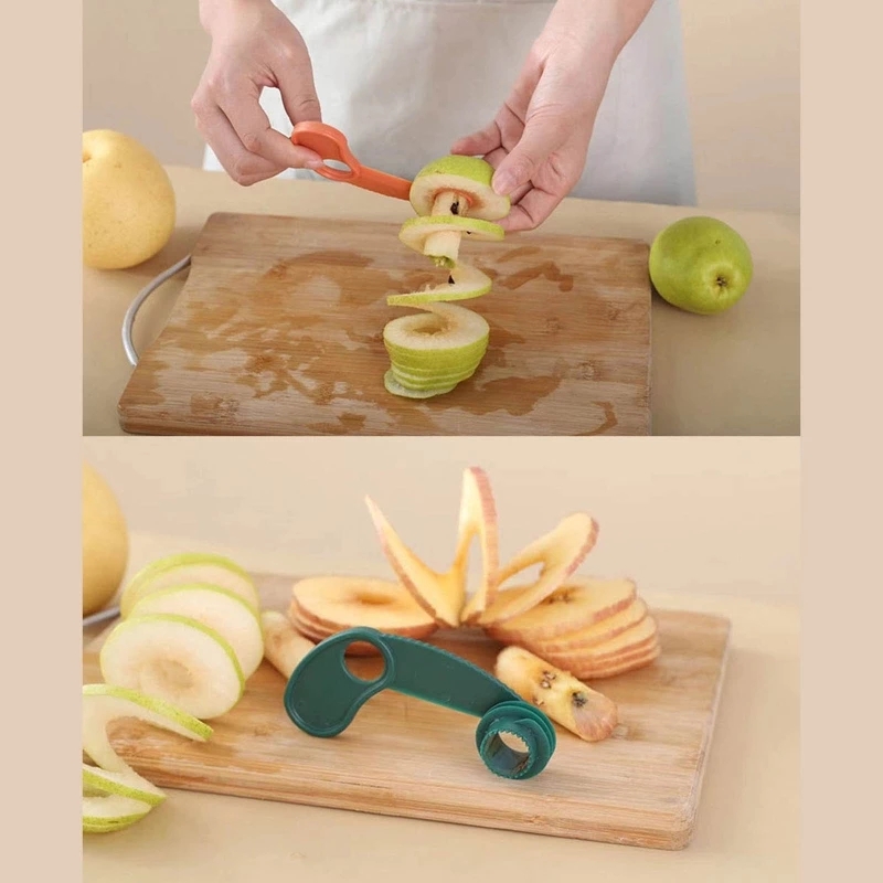 Kitchen Fruit Tools Slicer Vegetable Slicers Manual Rotating Roll Curlers Cucumber Potato Slicer Splitter Shaving Knives