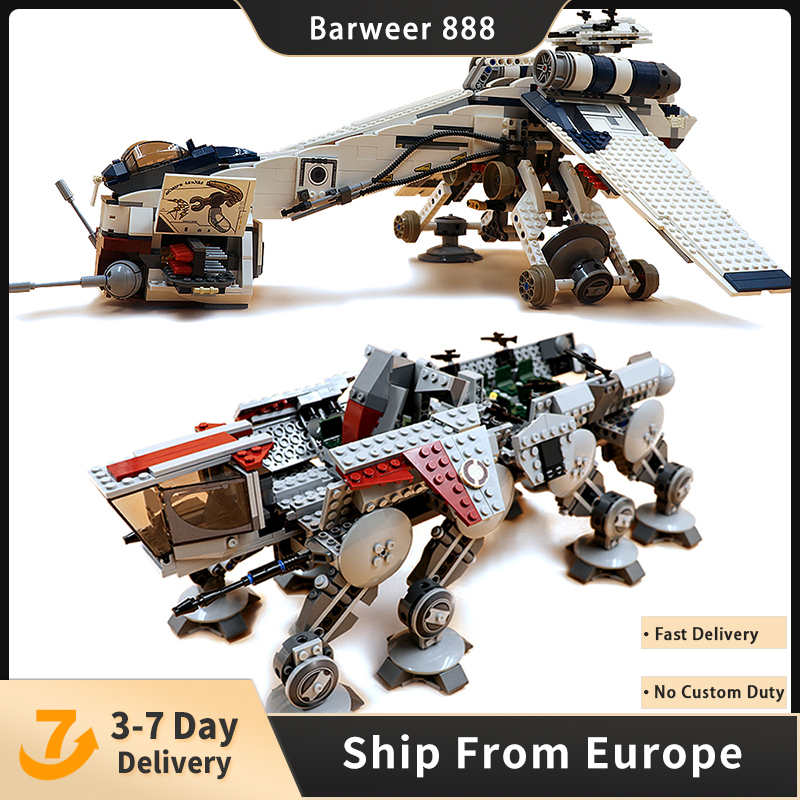 

05053 1758pcs Star Republic Gunship Movie Building Blocks Bricks Toys Compatible 10195 Christmas gift