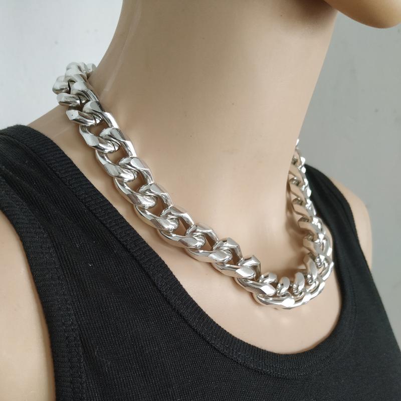 

Chains 2022 Gothic Chunky Chain Choker Necklace Punk Rock Statement Women Goth Jewelry Vintage Collier Femme Fashion