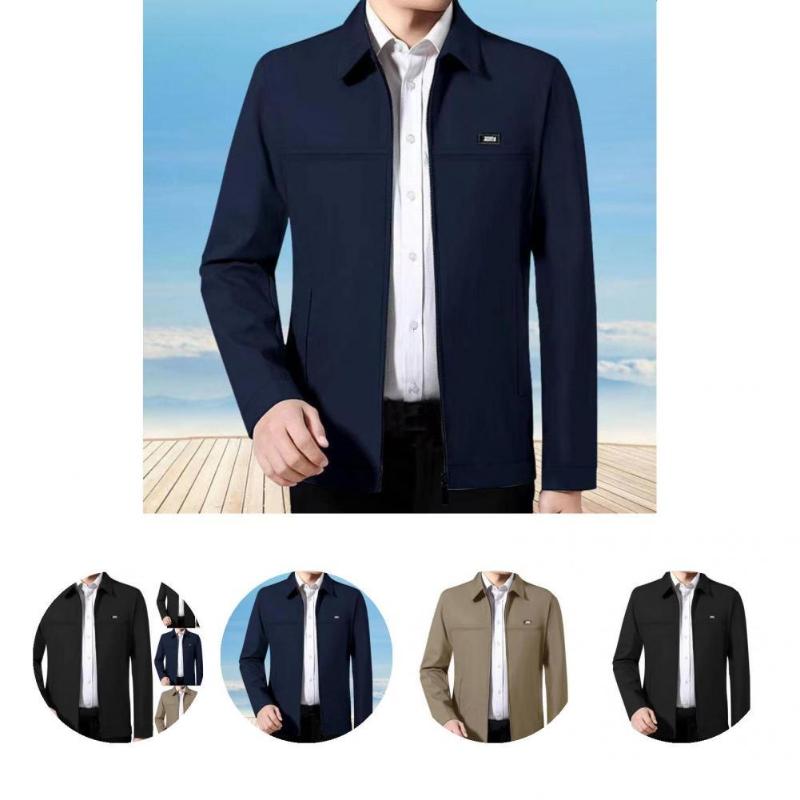 

Men's Jackets Pocket Warm Wear-resistant Spring Coat For Home Jacket, Blue