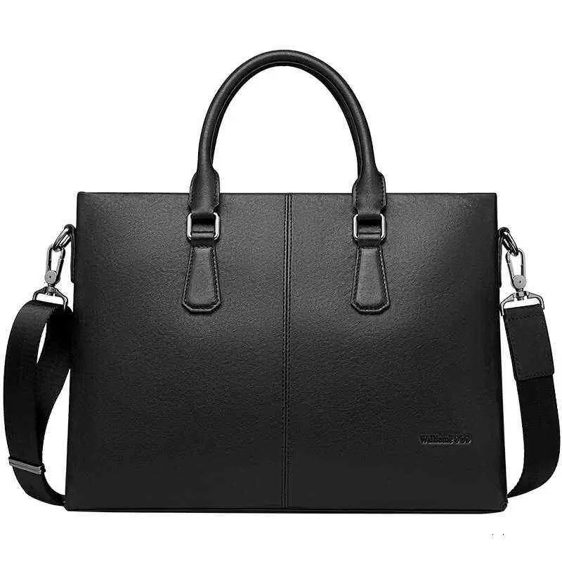 

Briefcases Royal Paul Handbag Busins Top Leather Briefcase Men's One Shoulder Computer Msenger Bag