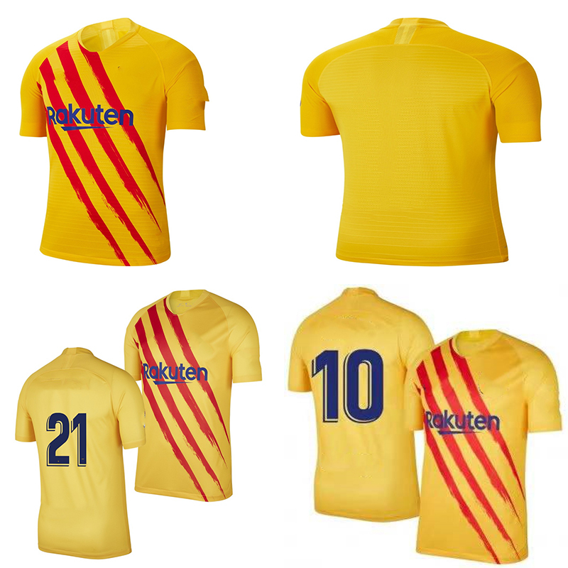 

19 20 Soccer Jerseys Senyera Fouth Kit GAVI PEDRI 21 Copa De Rey Champion FERRAN TORRES DANI ALVES ADAMA DEMBELE Camiseta De Futbol 22 Derby Winners Shirt, 19/20 4th away+europa