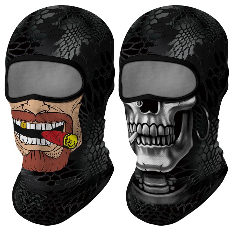 

Bandanas Skull Balaclava Motorcycle Full Face Mask UV Protection Biker Neck Gaiter Hunting Camping Bandana Head Scarf Shield Summer
